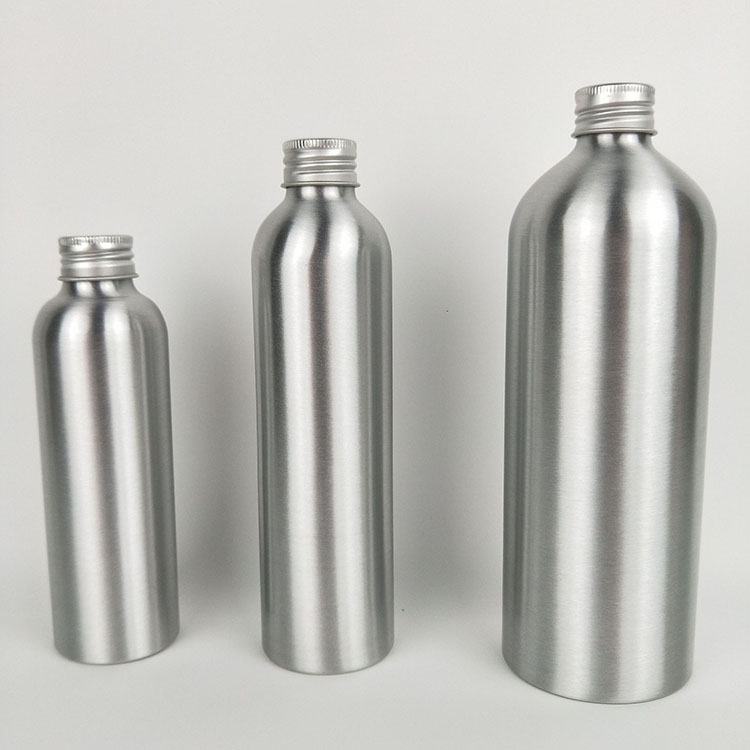 MIKENDA Aluminum Makeup Bottles for 300ml Aluminium Containers with silver cover