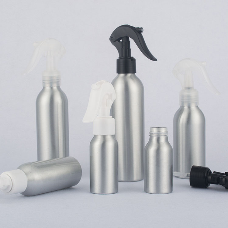 MIKENDA Manufacturer Factory Price Black Silver Aluminum Spray Bottles 250ml 500ml 1000ml