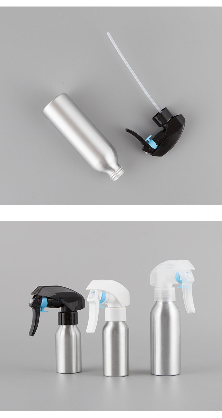 MIKENDA Manufacturer Factory Price Black Silver Aluminum Spray Bottles 250ml 500ml 1000ml