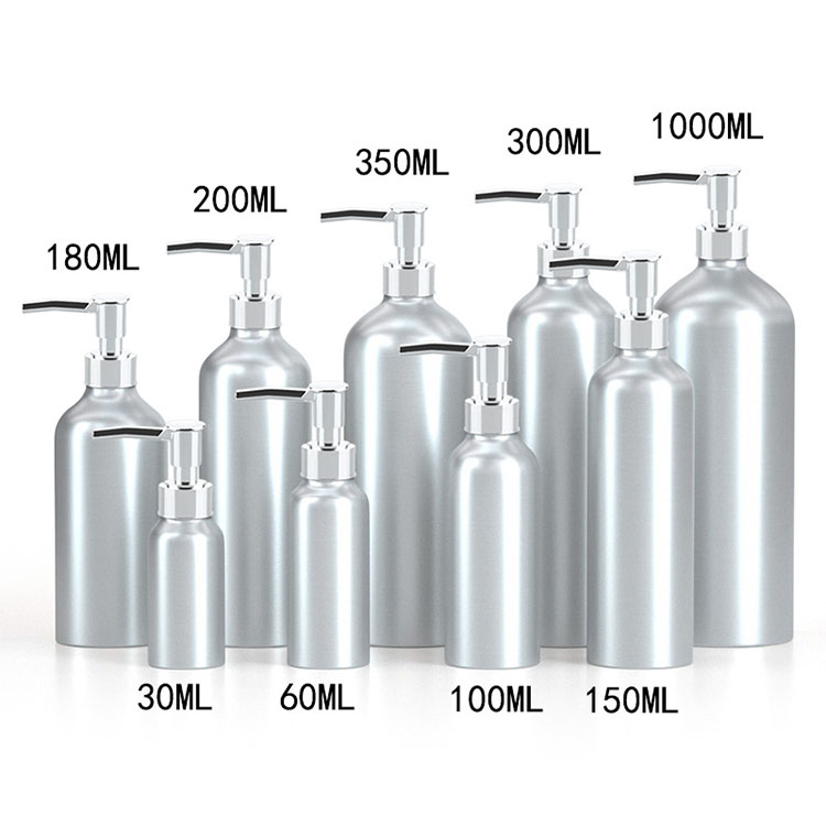 MIKENDA Modern Design Cosmetic Packaging Spray Bottle Aluminum makeup Spray Bottles With Pump