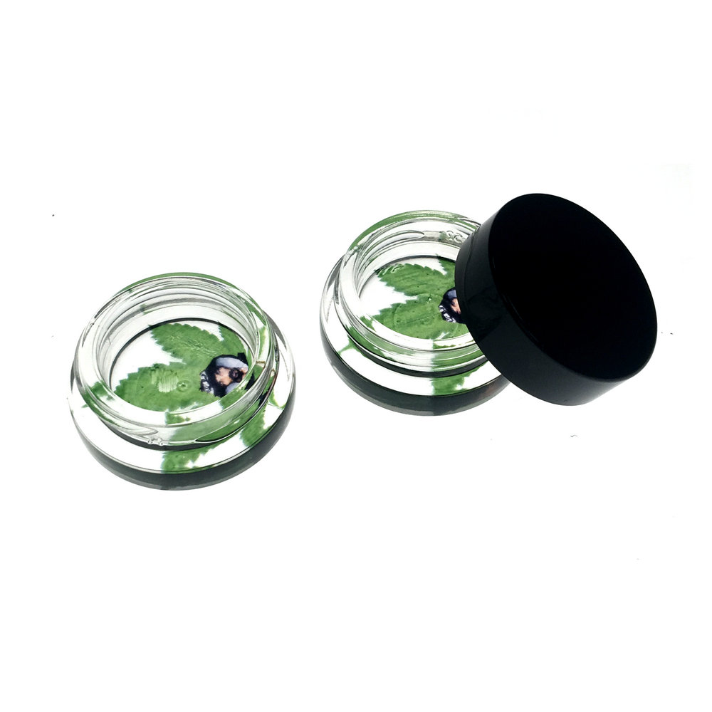 MR PACK 3ml&5ml Glass concentrates jar with screw lids