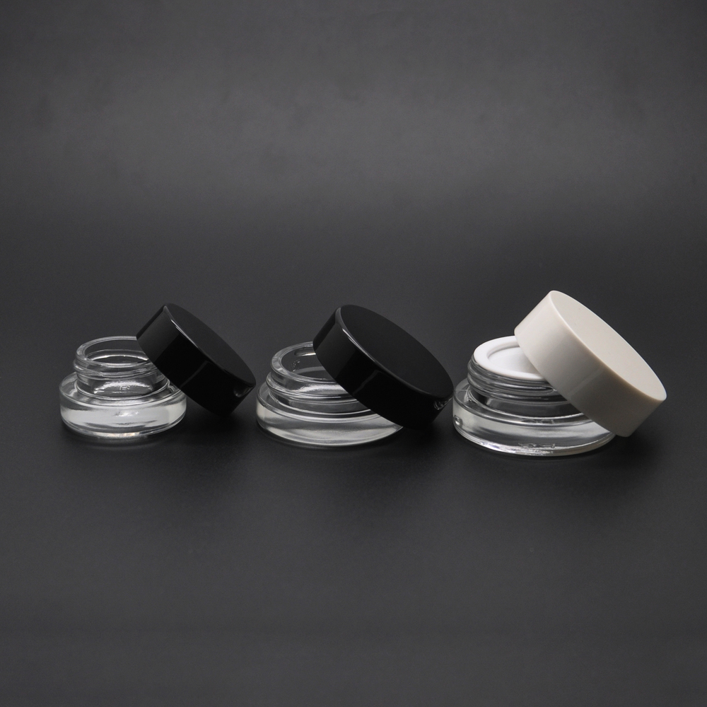 MR PACK 3ml&5ml Glass concentrates jar with screw lids