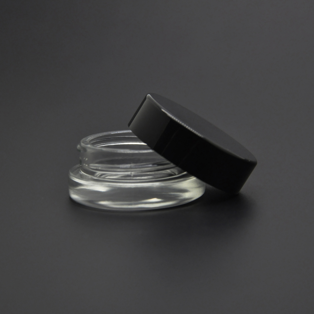 MR PACK 3ml&5ml Glass concentrates jar with screw lids
