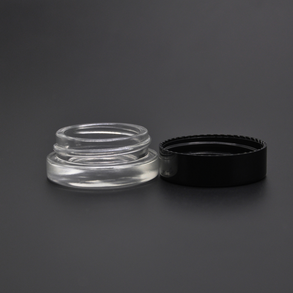 MR PACK 3ml&5ml Glass concentrates jar with screw lids