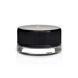 MR PACK Jar,child Proof Vials Custom Logo Plastic Proof Glass Matte Child Lids Black Canned Food