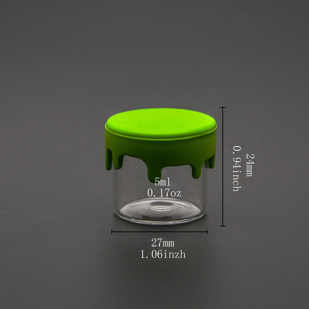 MR PACK Silicone lids glass dab concentrate jars