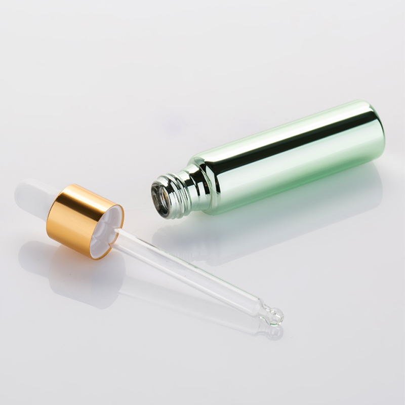 MUB 10ML Dropper Essence Liquid Oil Bottle High-grade UV Glass Essential Oil Bottle Gold Cap Perfume Bottle Cosmetics Case