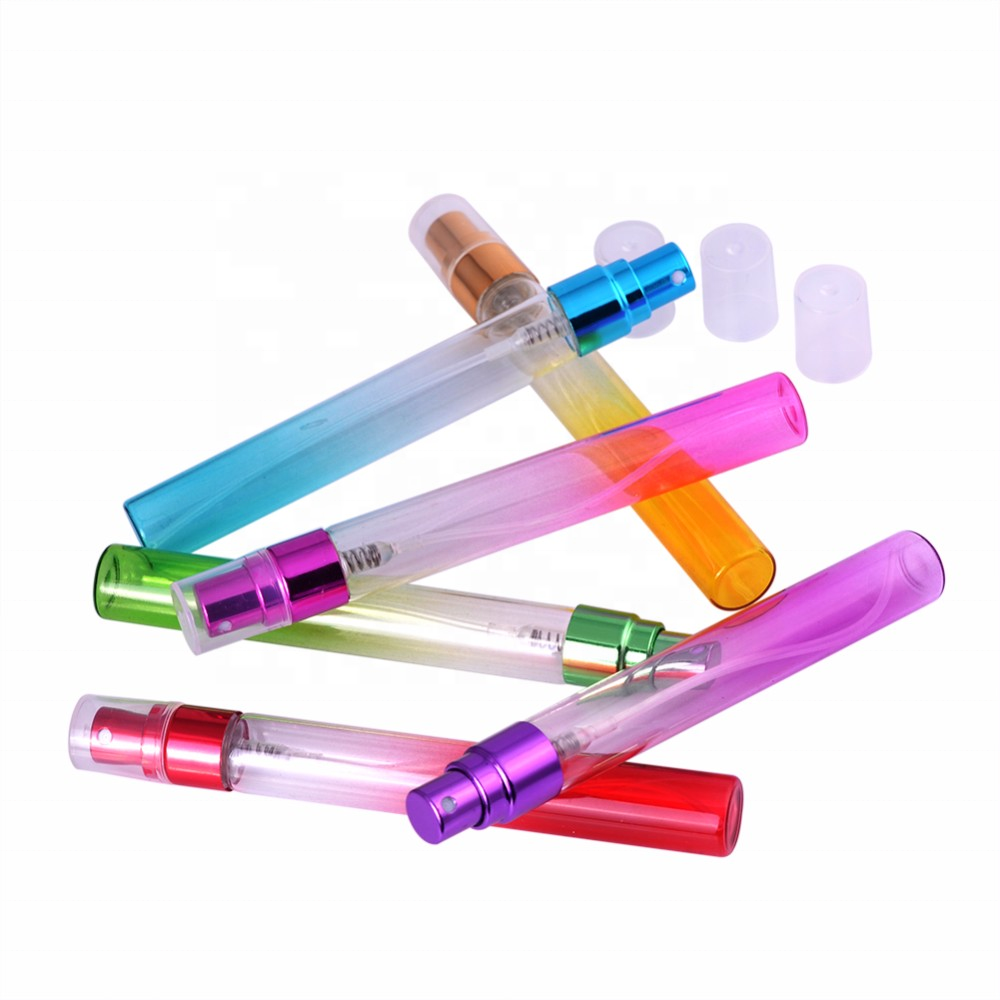 MUB 10ml Empty Gradient Color Glass Perfume Bottle Spray Portable Mini Refillable Bottle Refillable Atomizer Travel