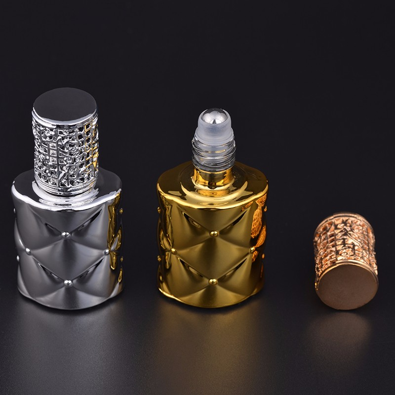 MUB - 10ml Refillable UV Glass Perfume Bottle With Essential Oils Stylish Flacon Vide Cosmetique With Package