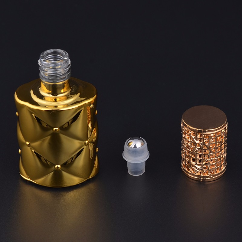 MUB - 10ml Refillable UV Glass Perfume Bottle With Essential Oils Stylish Flacon Vide Cosmetique With Package