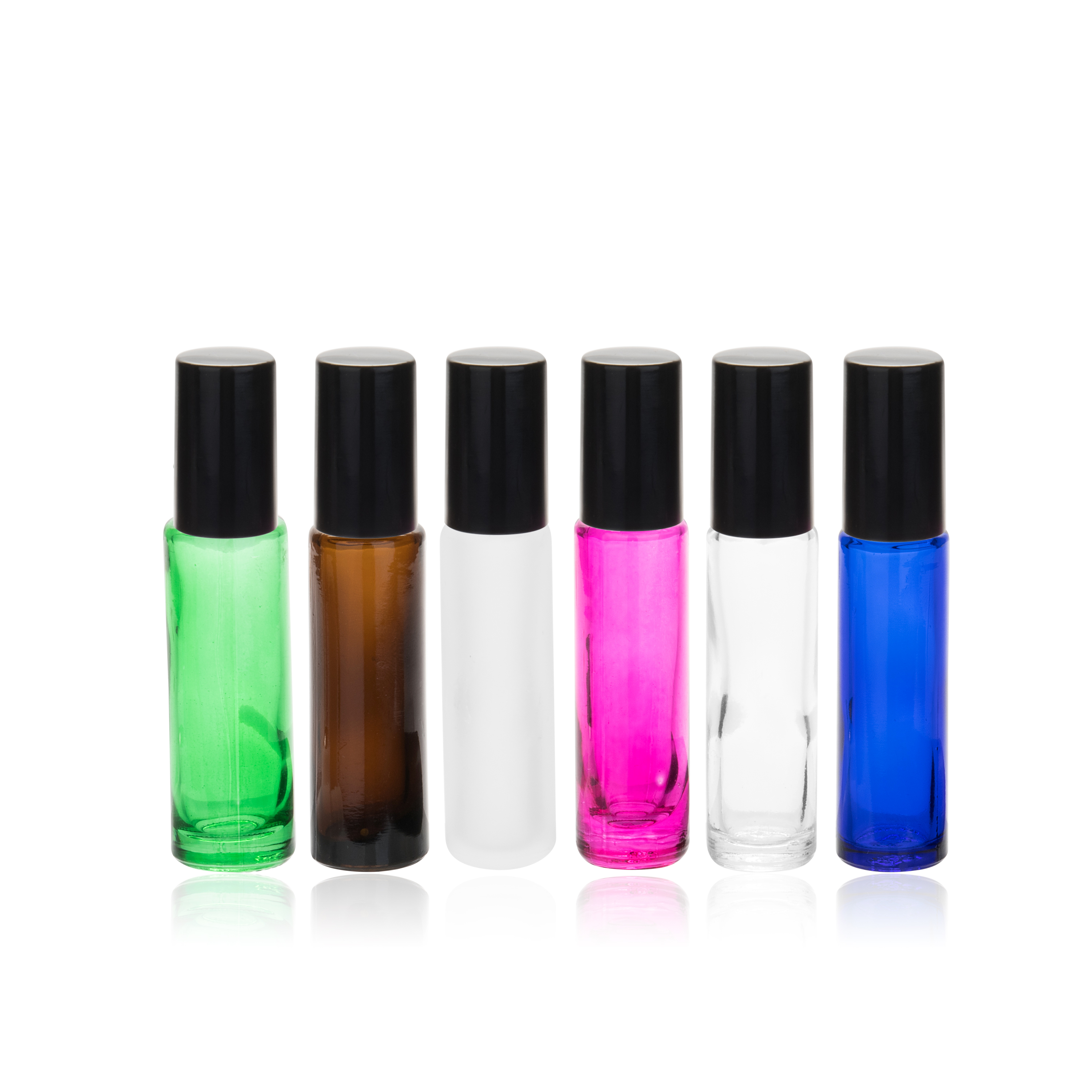 MUB 10ml roller glass bottle leakproof roll on bottles round thickened glass bottle for essential oil