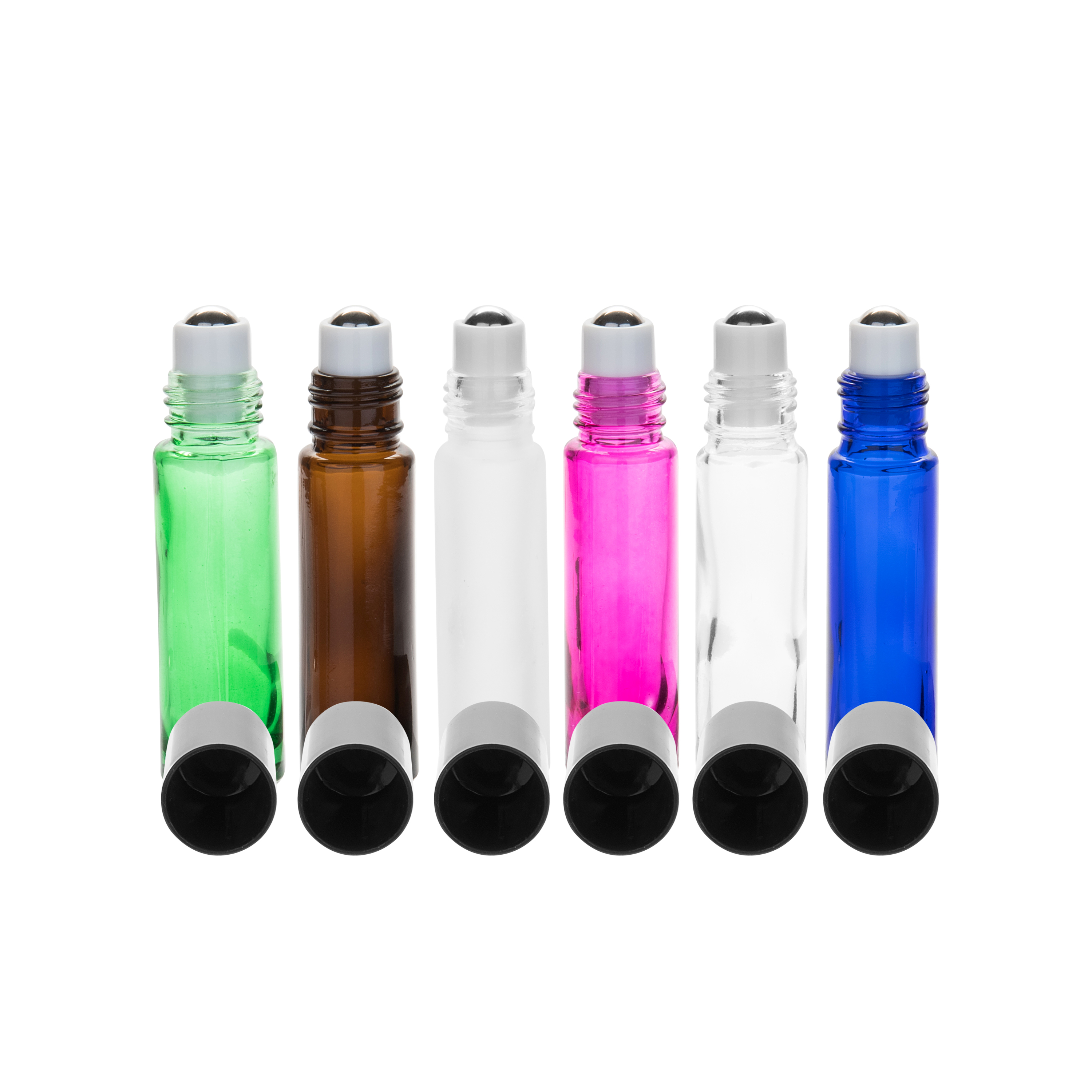 MUB 10ml roller glass bottle leakproof roll on bottles round thickened glass bottle for essential oil