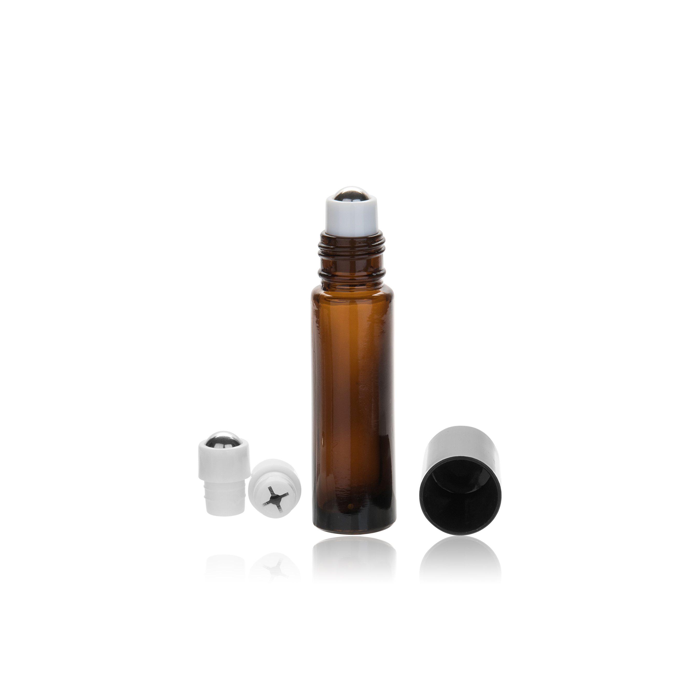 MUB 10ml roller glass bottle leakproof roll on bottles round thickened glass bottle for essential oil