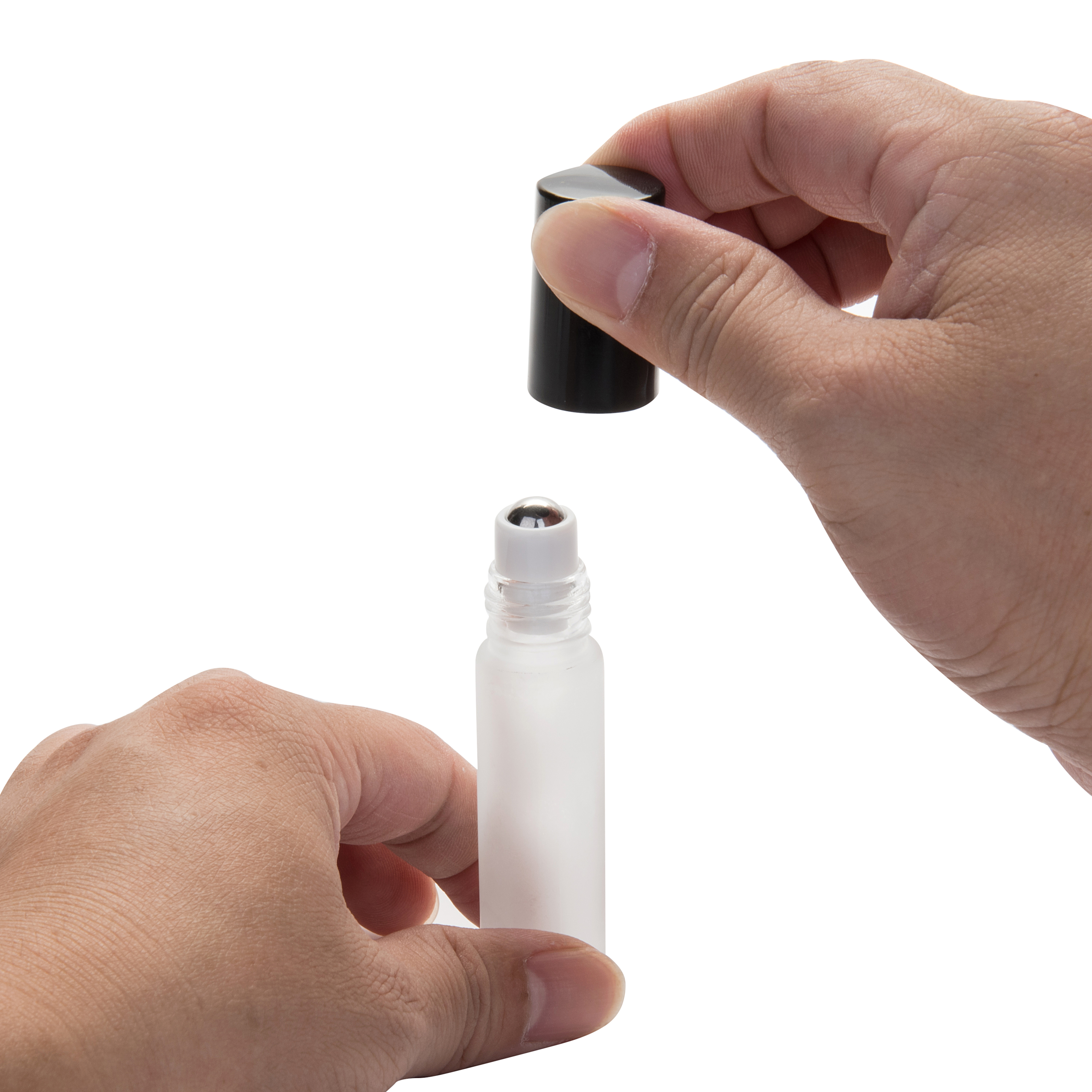 MUB 10ml roller glass bottle leakproof roll on bottles round thickened glass bottle for essential oil