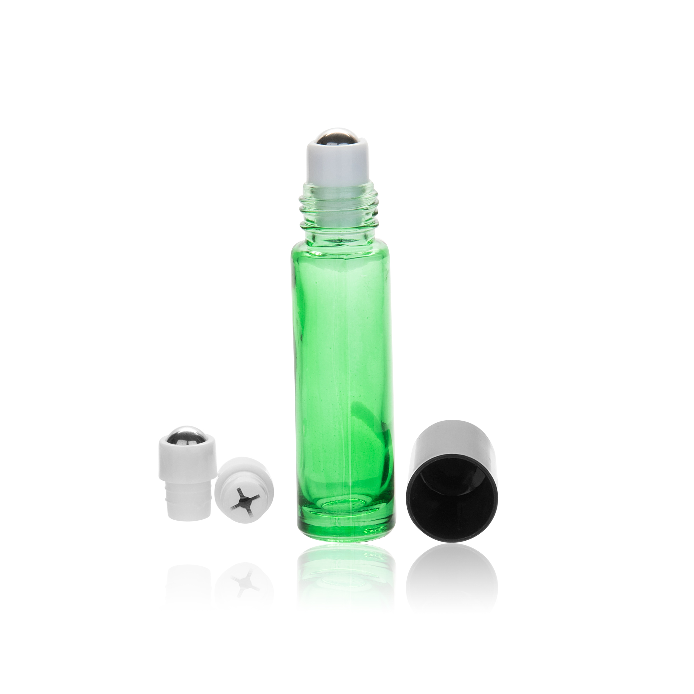MUB 10ml roller glass bottle leakproof roll on bottles round thickened glass bottle for essential oil