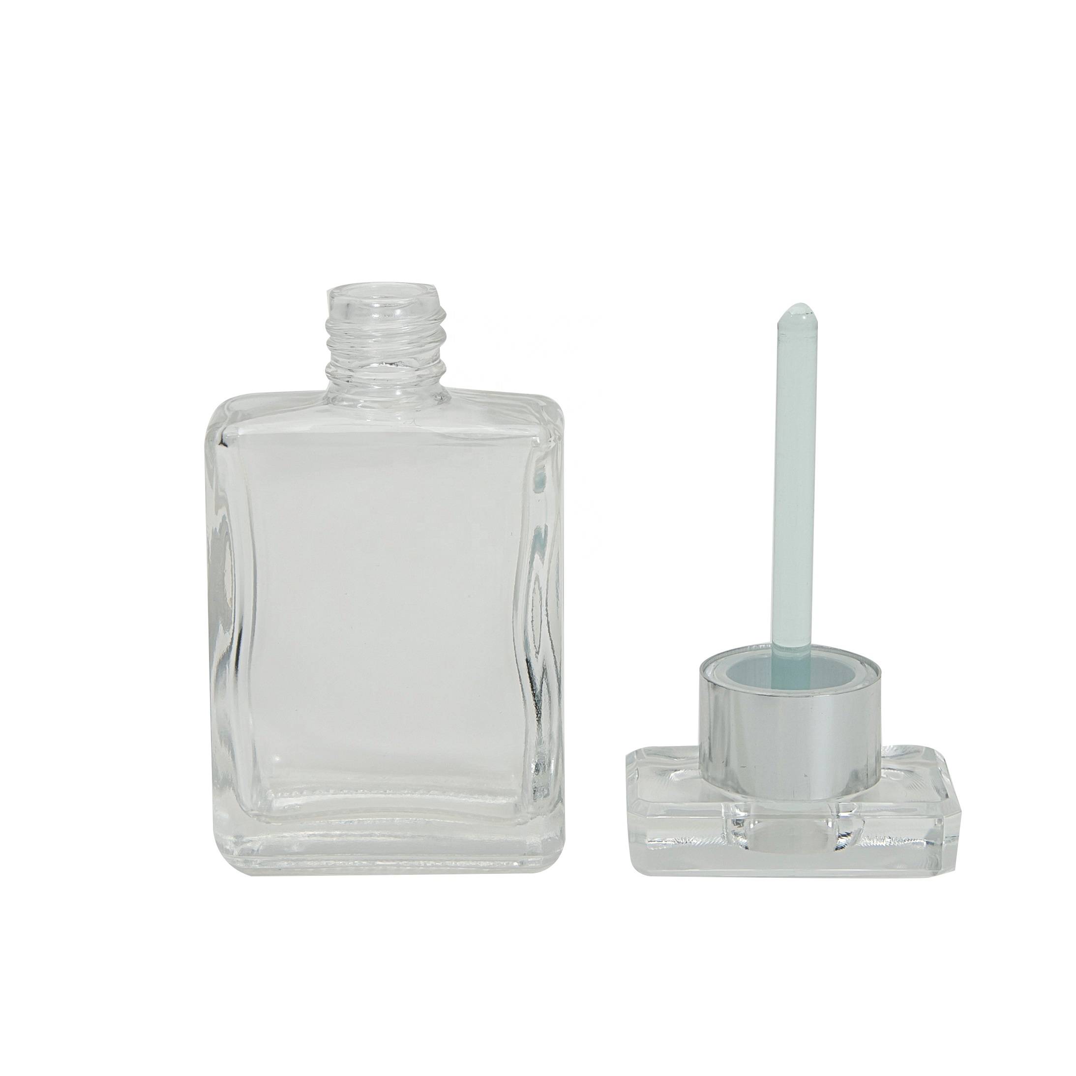 MUB 15ml Square Glass Essential Oil Bottle Empty Refillable Mini Glass Dropper Bottles With Glass Stick