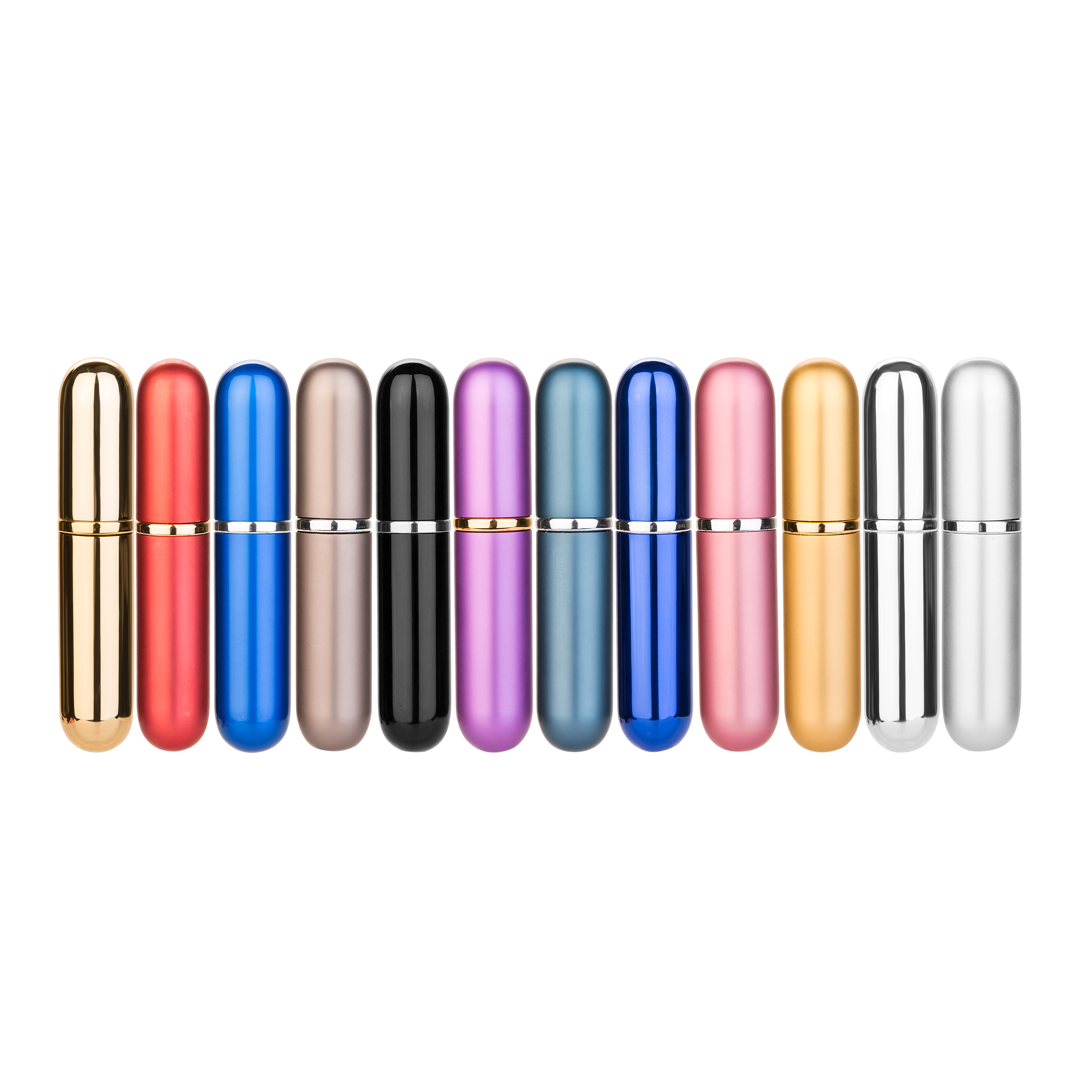 MUB 2019 newest  design 5 ml  aluminum   roll  on  bottles  wholesale , leakproof  essential  oil  roller  bottle