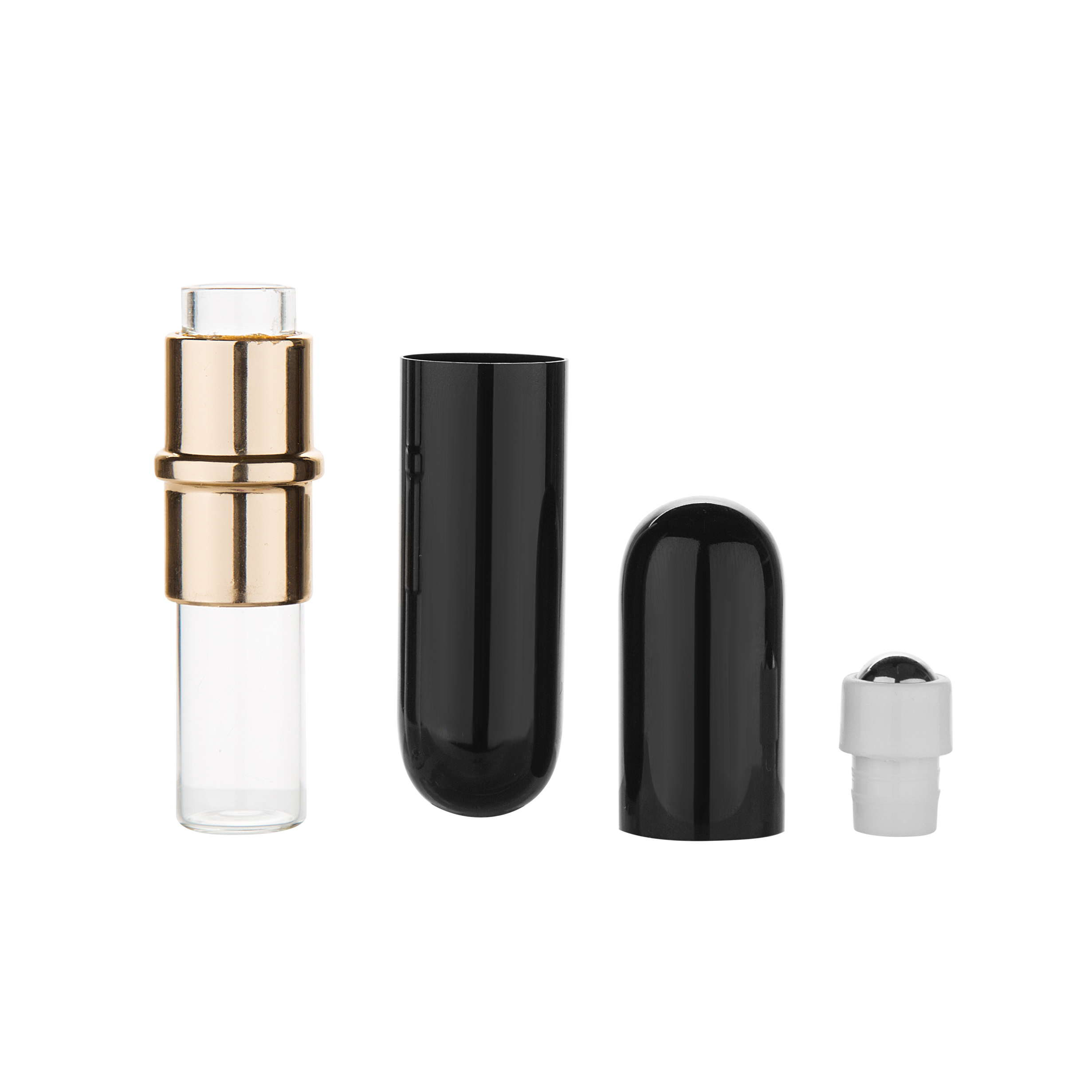 MUB 2019 newest design 5 ml aluminum roll on bottles wholesale, leakproof essential oil roller bottle