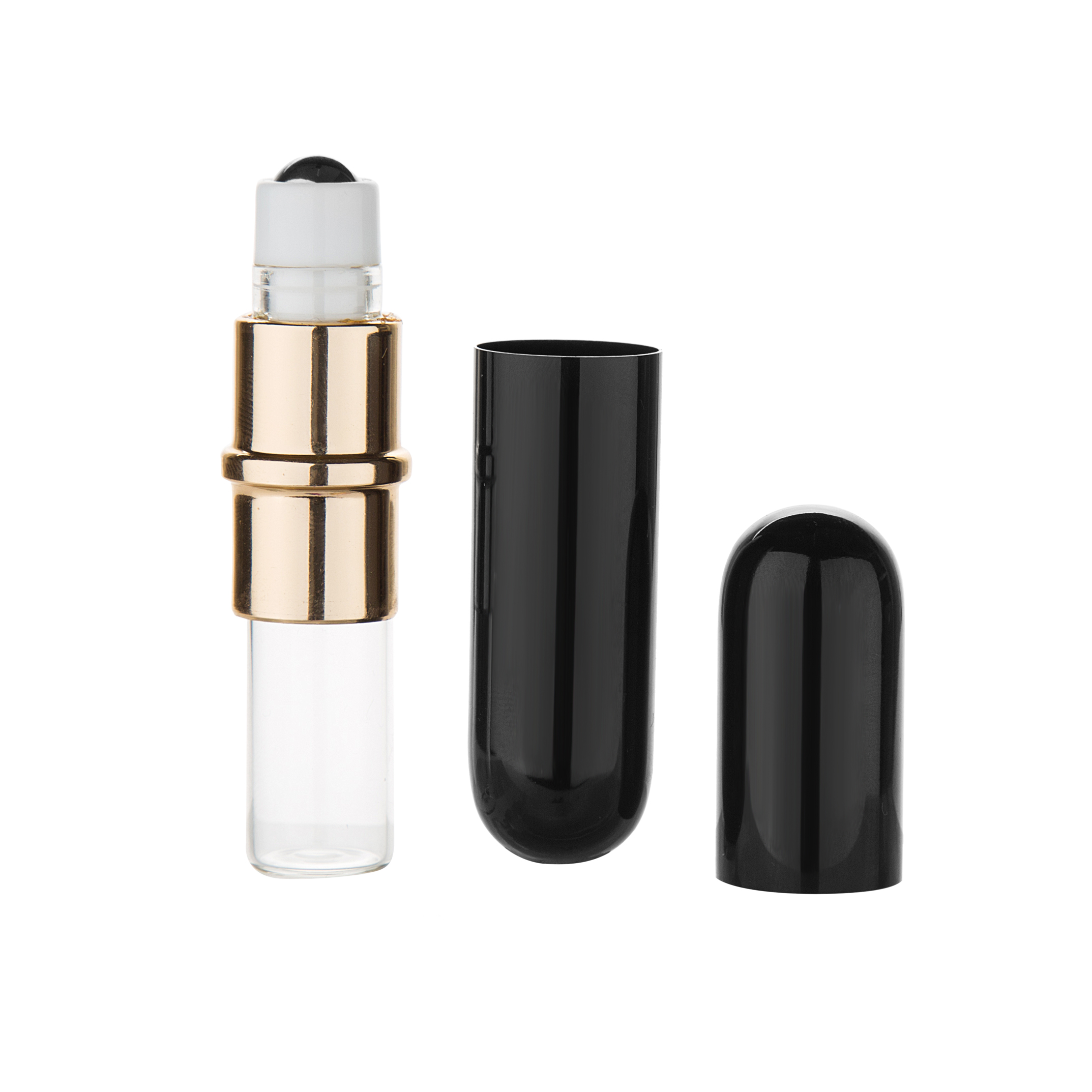 MUB 2019 newest design 5 ml aluminum roll on bottles wholesale, leakproof essential oil roller bottle