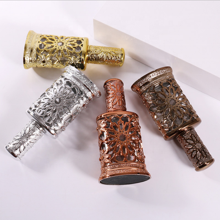 MUB 40ML Arabic style perfume oil bottle new design plastic shell inner glass spray bottle empty refillable perfume atomizer