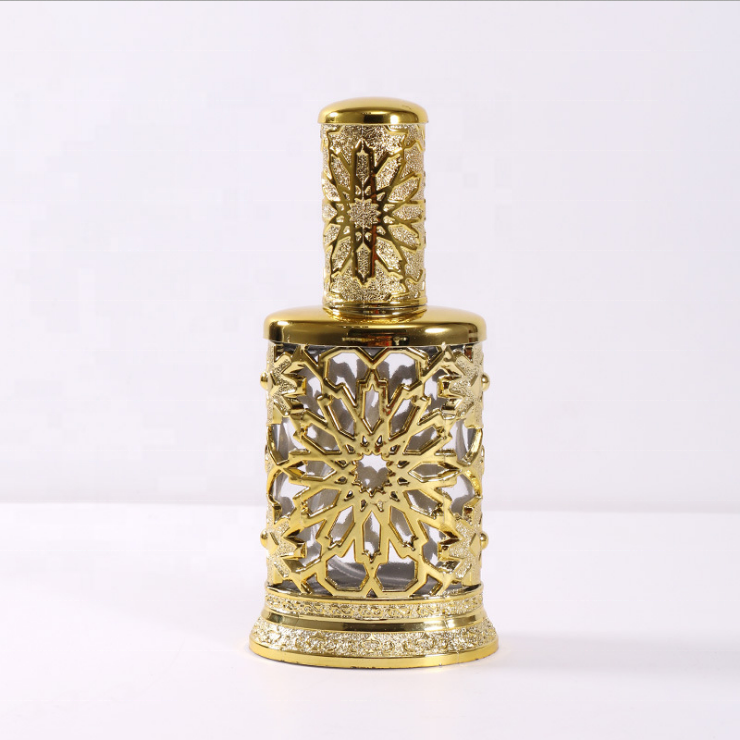 MUB 40ML Arabic style perfume oil bottle new design plastic shell inner glass spray bottle empty refillable perfume atomizer