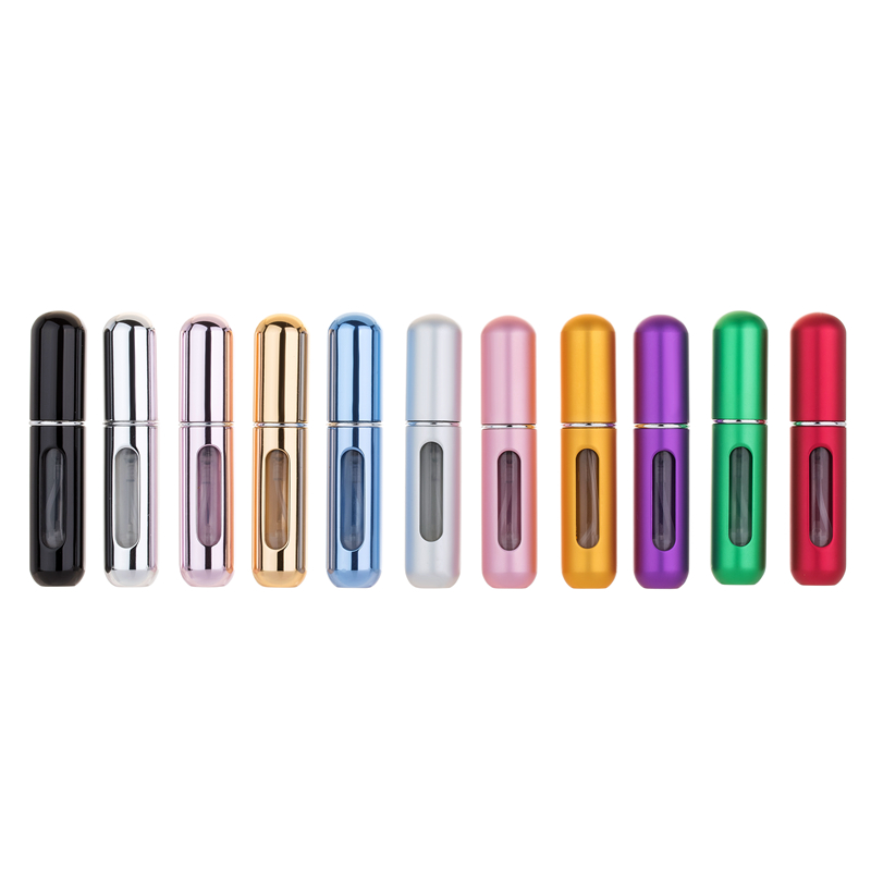 MUB 5 ml  refillable  portable  perfume  bottle , pocket  size aluminum atomizer