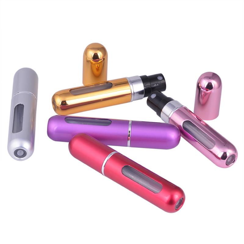 MUB 5 ml refillable portable perfume bottle, pocket size aluminum atomizer