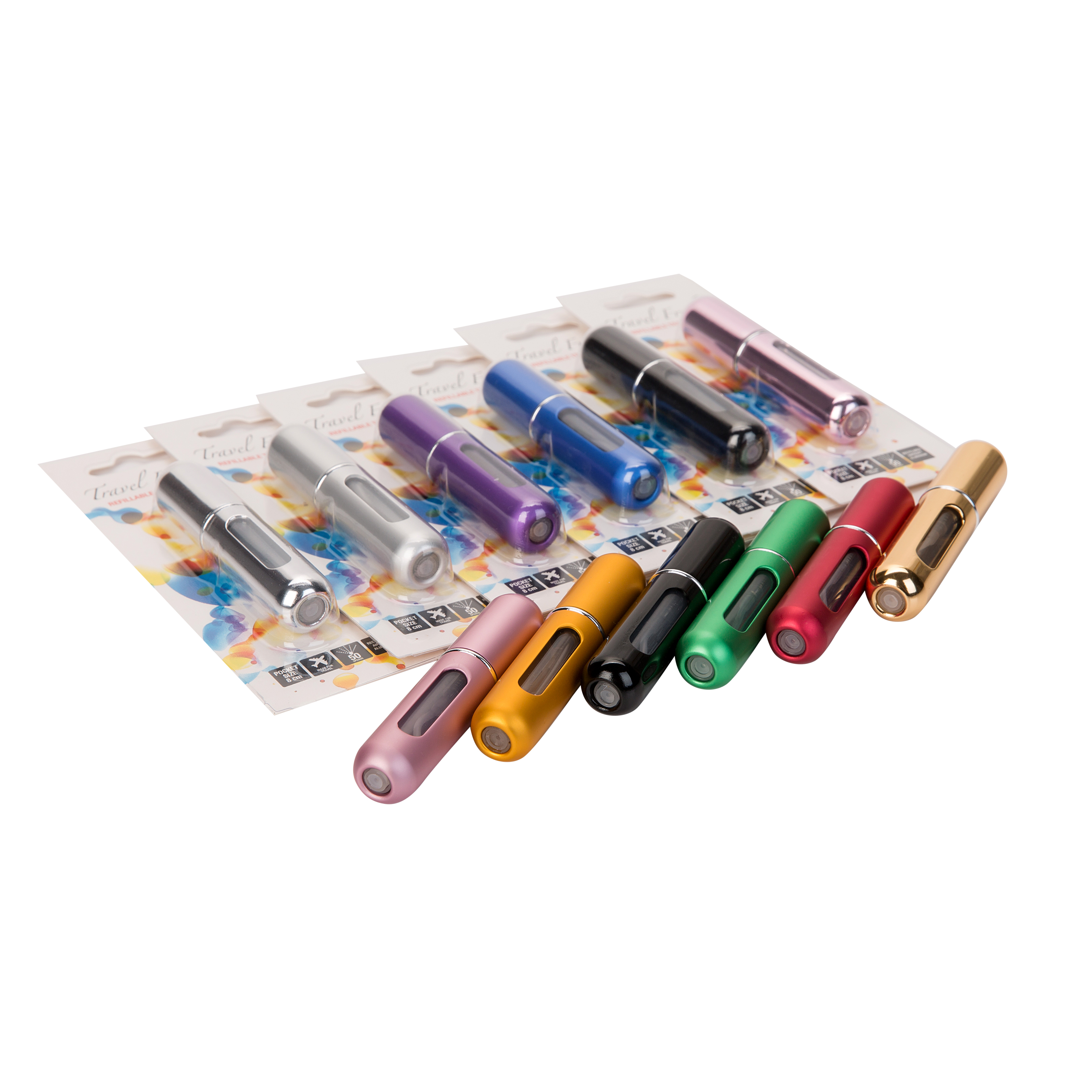 MUB 5 ml refillable portable perfume bottle, pocket size aluminum atomizer