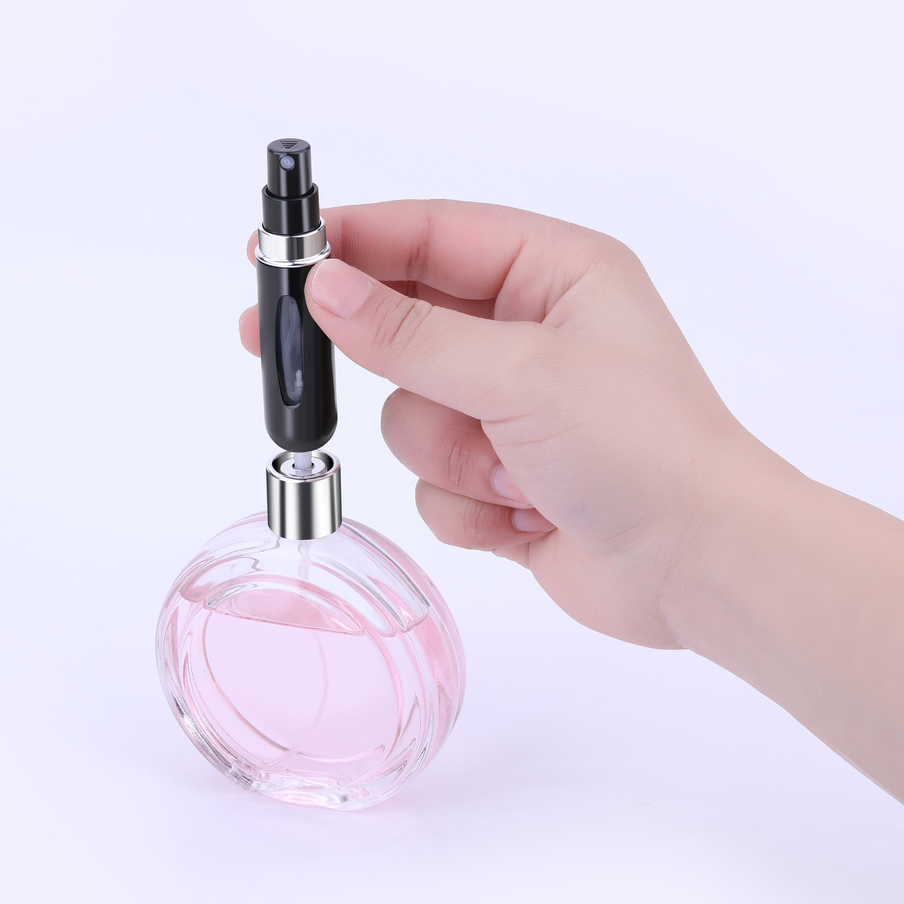 MUB 5 ml spray perfume bottle empty bottom refill travel mini aluminum perfume atomizer spray bottle