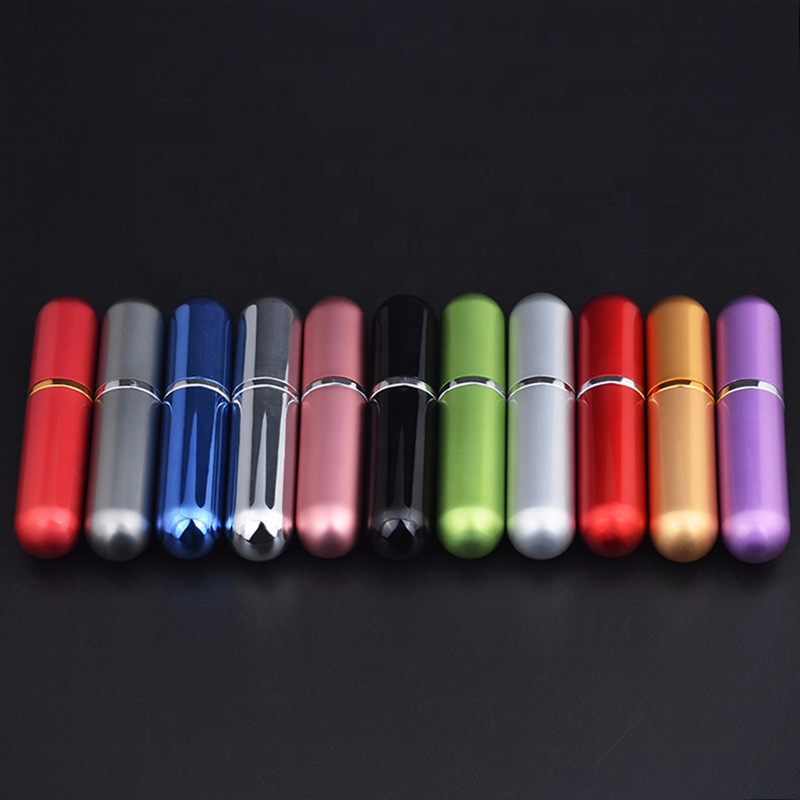 MUB 5ml Portable Aluminum Refillable Perfume Spray Bottle Travel Container With Empty Containers Perfume Bottle