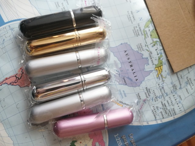 MUB 5ml Portable Aluminum Refillable Perfume Spray Bottle Travel Container With Empty Containers Perfume Bottle