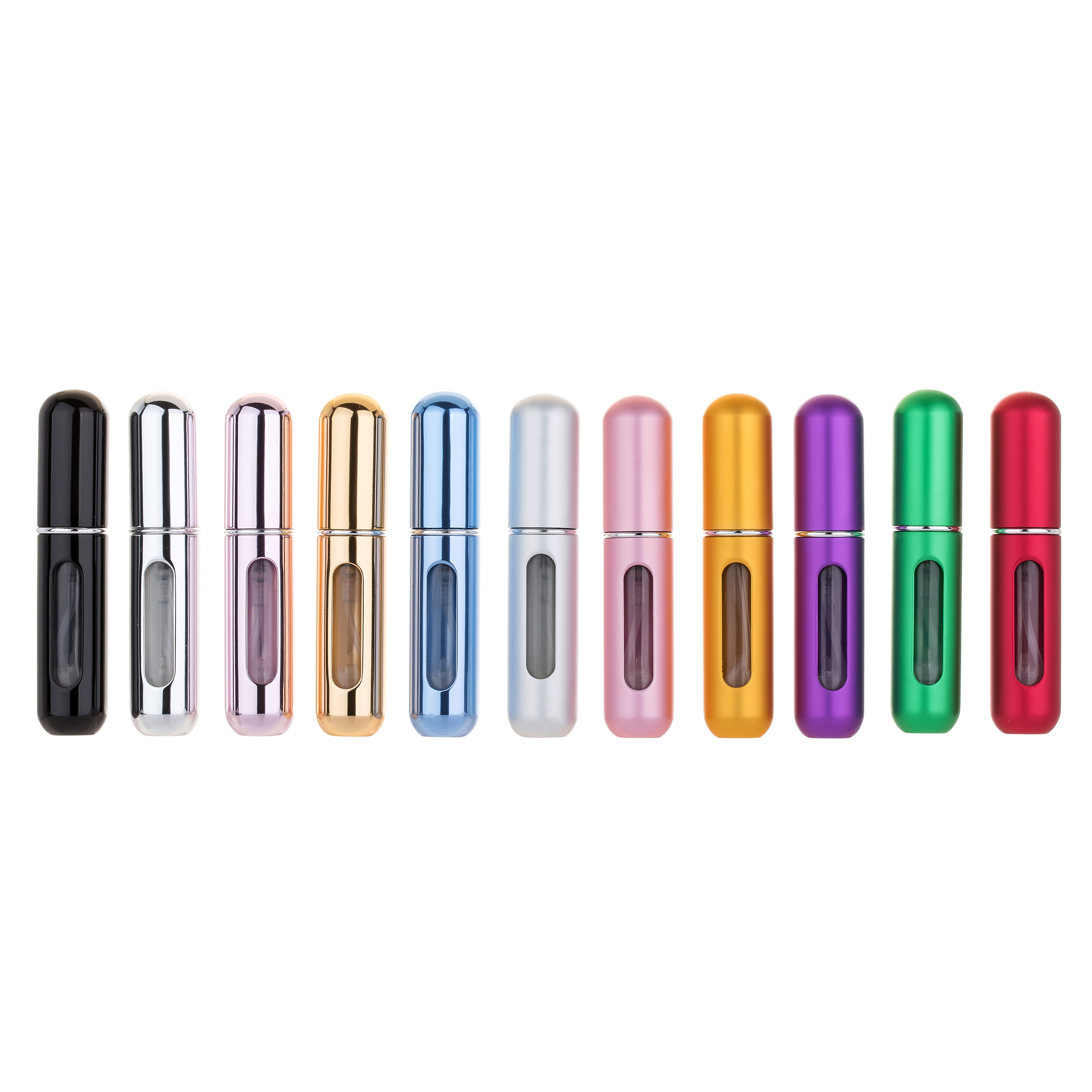 MUB 5ml Travel Refillable Mini Perfume Spray Bottle Aluminum Spray Atomizer Portable Travel Cosmetic Container Perfume Bottle