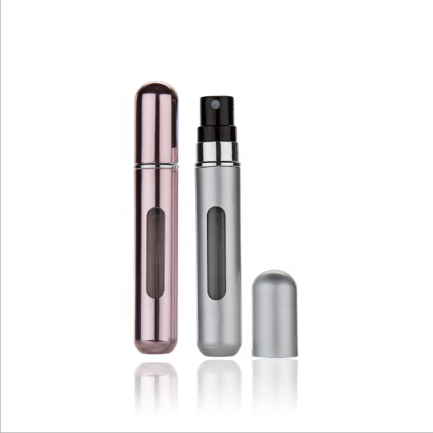 MUB 8ml Portable Bottom Refillable Travel Mini Container Aluminum Refillable Perfume Spray Bottle Empty Cosmetic Storage Bottles