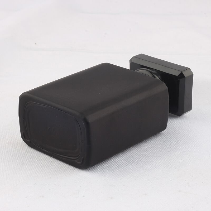 MUB Clear Black 50ml Rectangular Shape Glass Perfume Bottle Empty Screw Neck Glass Spray Perfume Atomizer Bottle With Pump