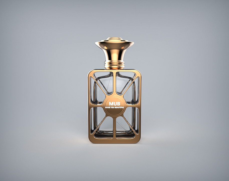 MUB Excellent Concept Design Series 50ml 100ml cobweb crimp glass perfume bottle with metal cap high quality parfum glass bottle