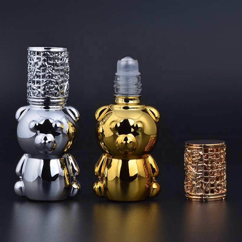 MUB - Lovely Bear 8ml UV Essential oil Glass Bottles For Perfume Fashion Mini Gift Package Empty Refill Bottle For Traveler