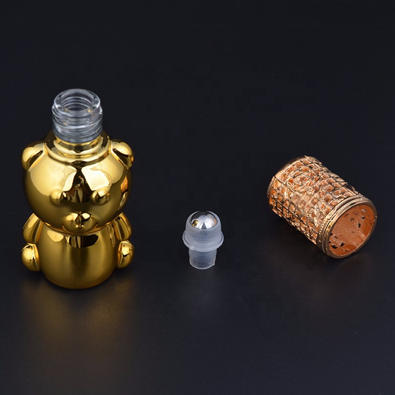 MUB - Lovely Bear 8ml UV Essential oil Glass Bottles For Perfume Fashion Mini Gift Package Empty Refill Bottle For Traveler