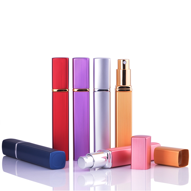MUB Mini 12ml cosmetic travel bottle aluminium refillable perfume spray atomizer & travel aluminum perfume bottle