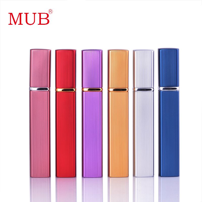MUB Mini 12ml cosmetic travel bottle aluminium refillable perfume spray atomizer & travel aluminum perfume bottle