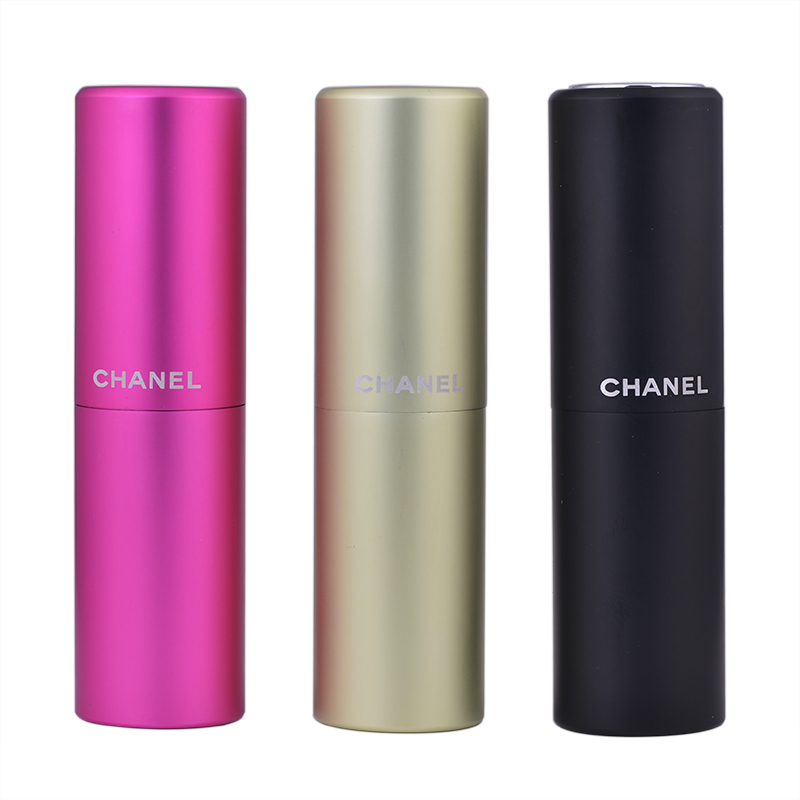 MUB Mini 8ML Twist Up Refillable Perfume Atomizer Empty Pocket Sized Aluminum Perfume Spray Bottles Wholesale