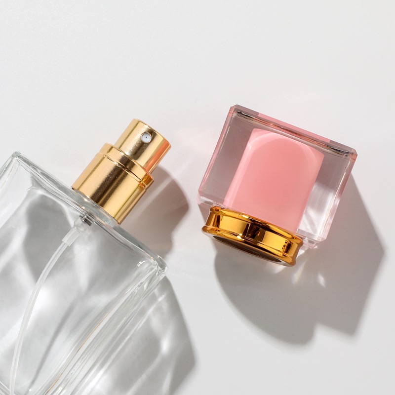 MUB Refillable 50ml Glass Perfume Bottle Empty Screw Type Glass Packaging Bottle Glass Spray Bottles For Perfumes With Pumps