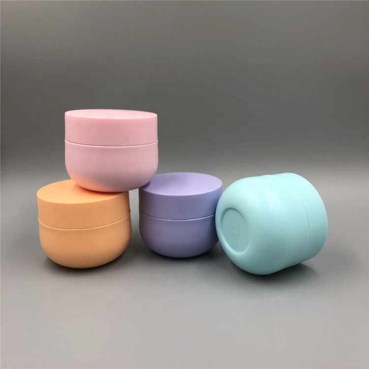 MYPACK candy color cute soft color double wall PP jar 50g with spoon spatula for baby cream packaging jar