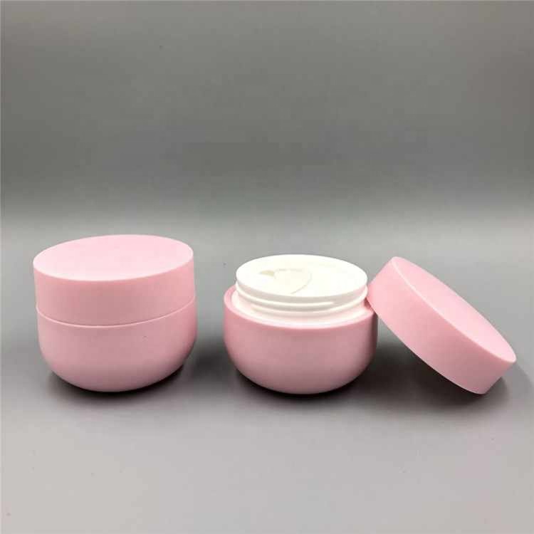 MYPACK candy color cute soft color double wall PP jar 50g with spoon spatula for baby cream packaging jar
