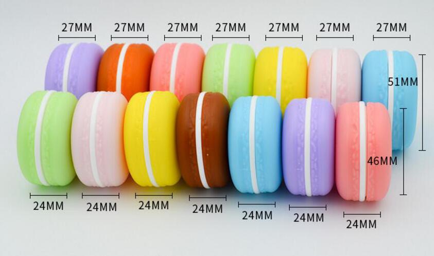 Macarons Cookie style colorful mini cosmetic packing blue pink purple 5g 10g plastic cream jar plastic for eye cream