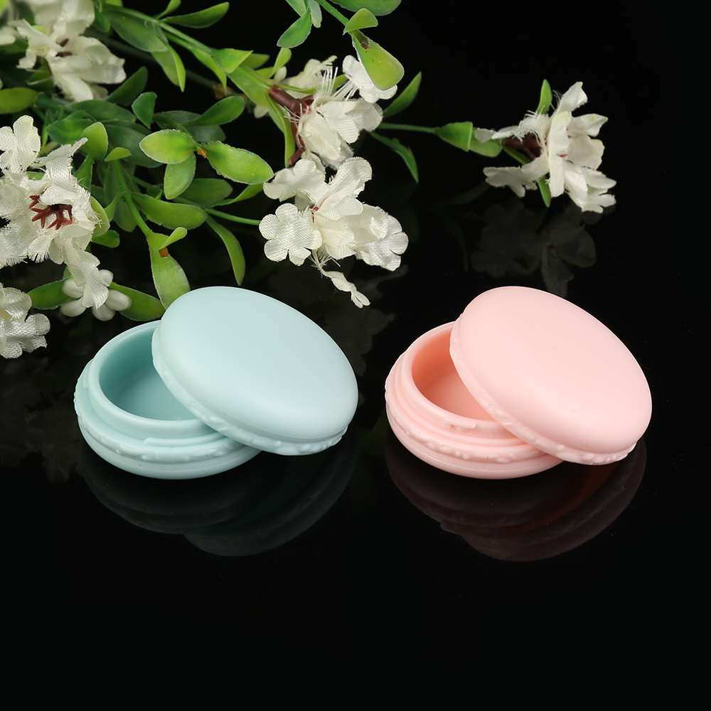 Macarons cute refillable cream jar 3ml 5ml 10ml 15ml 20ml colorful luxury jar cream