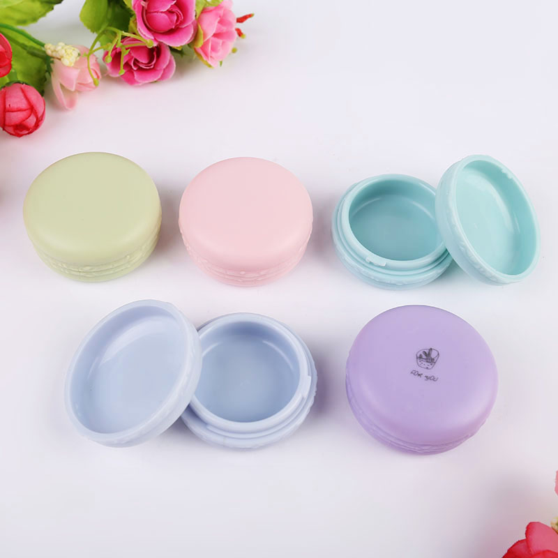 Macarons cute refillable cream jar 3ml 5ml 10ml 15ml 20ml colorful luxury jar cream