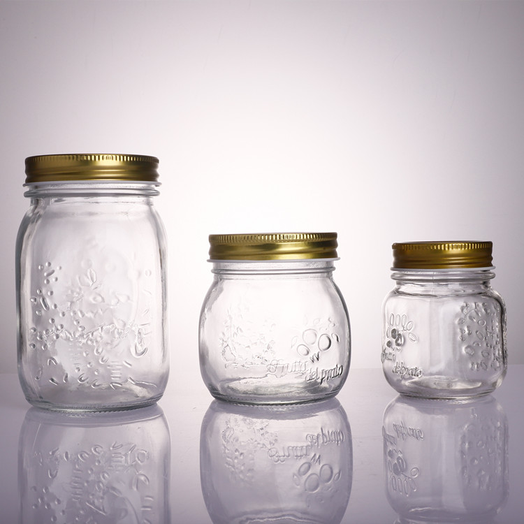 Machine Blown Kitchen Use Honey Jam Glass Jar