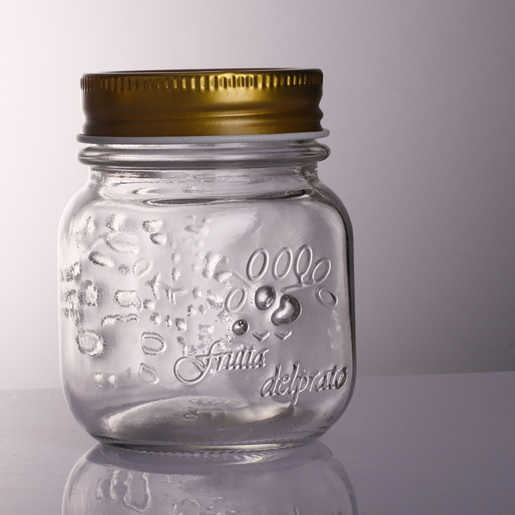 Machine Blown Kitchen Use Honey Jam Glass Jar