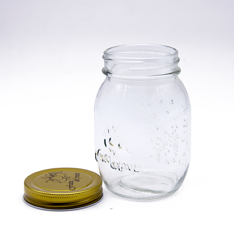 Machine Made Drinking Glass Beverage Bottles Wholesale 16 Oz Mason Jars