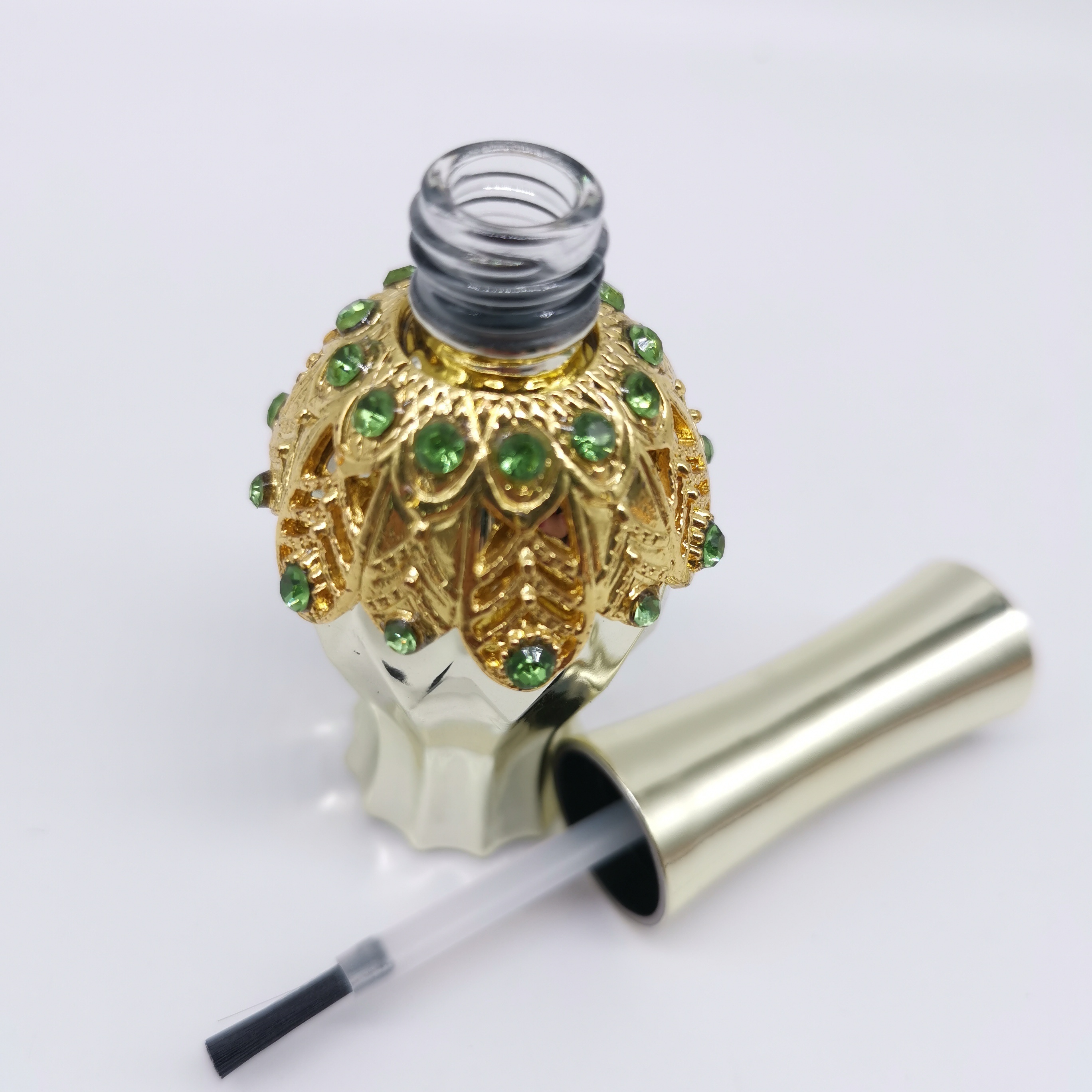 Made In China Custom Luxury Fancy Empty UV Gel 15ml Nail Polish Bottle With Brush